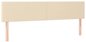2 db krémszínű szövet fejtámla 90x5x78/88 cm