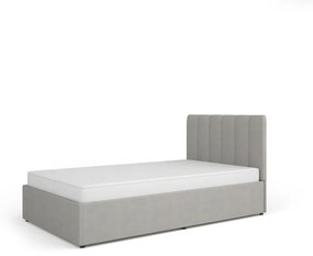 Franciaágy 120 cm Mossana MO12 (szürke) (ágyráccsal) (tárolóhellyel). 1096822