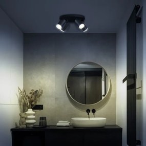 LED RGBW Dimmelhető fürdőszobai spotlámpa TURYN 4xGU10/6,5W/230V IP44 fekete