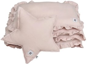 Len ágyneműhuzat babaágyhoz DUSTY PINK, méret M