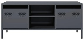 antracit hidegen hengerelt acél TV-szekrény 101,5x39x43,5 cm