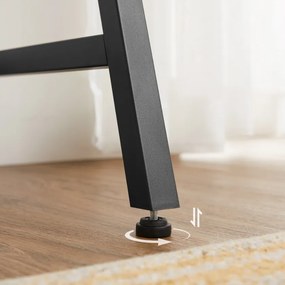 Dolgozószobai szett íróasztal TAYLOR SONOMA 100x50 cm + irodai szék AVOLA VELVET világoskék