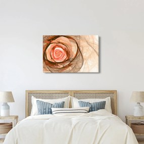 Kép - Absztrakt rózsaszín rózsaszín fehér háttérrel (90x60 cm)