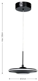 Brilagi - LED csillár zsinóron VERANO LED/15W/230V