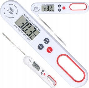 Konyhai hőmérő csapos lcd bor hús 300°c leves főzés