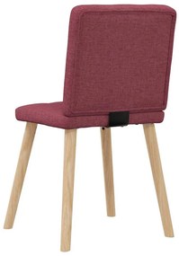 4 db bordó szövet étkezőszék