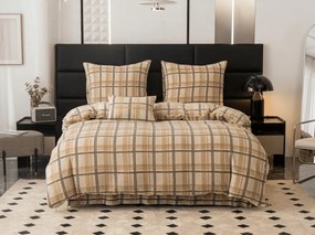 Mikroplüss ágyneműhuzat PLAID krémszínű Ágyneműhuzat mérete: 70 x 90 cm | 140 x 200 cm