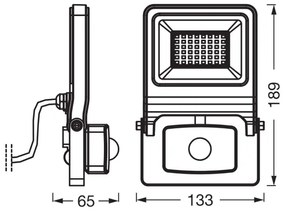 Osram - LED-reflektor érzékelővel ENDURA LED/30W/230V IP44
