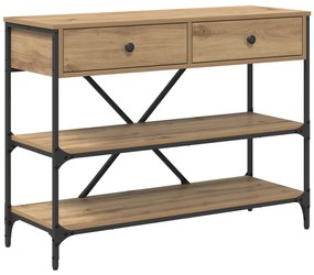Konzolasztal Mesteri tölgy 100x34.5x75 cm Szerelt fa