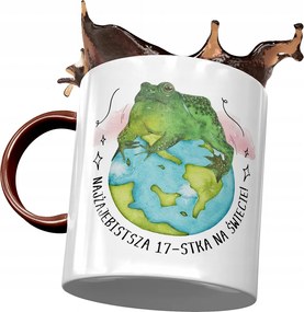 Bordó Bögre Születésnapra 17 17. 17. Ajándék Nyomtatott Fotóval