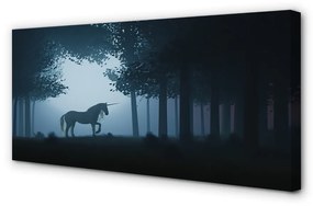 Canvas képek Las éjszaka egyszarvú 120x60 cm