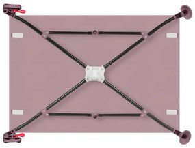 Lionelo - LAURA utazó kiságy rózsaszín nude