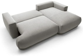 Sarokkanapé Dita mini (J) (világosszürke + fekete). 1100326