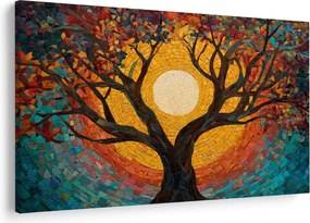 Kép - Nap az élet fájának koronájában (90x60 cm)