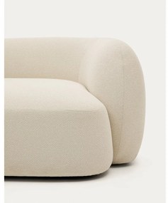 Krémszínű zsenília sarokkanapé (bal oldali-heverő résszel) Martina – Kave Home