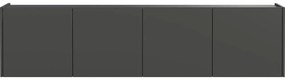 Antracitszürke TV-állvány 183x45 cm Piana – Germania