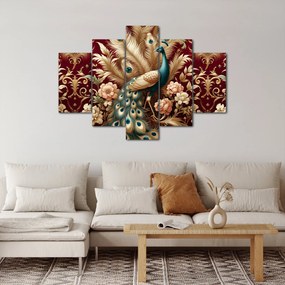 Kép – Elegáns páva (150x105 cm)