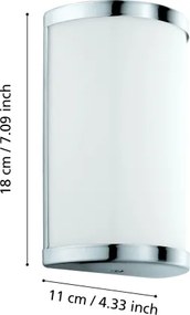Eglo 95773 - LED Fali lámpa CUPELLA 2xLED/4,5W/230V