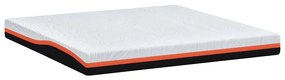 Matrac Fehér és Szürke 200 x 200 cm Gél Memóriahab