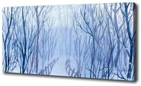 Feszített vászonkép Erdőben télen oc-122794428