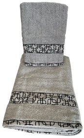 KOCKA frottír törülköző - Világosszürke A törülközők mérete: Törülköző 50x100 cm
