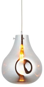 Endon 99788 - EUROPA kábeles függőlámpa 1xE27/10W/230V füstös fekete