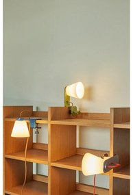 Szürke asztali lámpa üveg búrával (magasság 23 cm) Lure – Hübsch