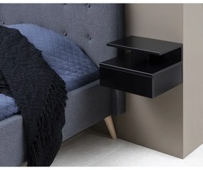 AVA fekete éjjeli szekrény