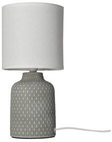 Szürke asztali lámpa textil búrával (magasság 32 cm) Iner – Candellux Lighting