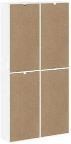 4 db fehér tömörfa fenyőfa oldalsó szekrény ODDA 40x24x79 cm