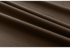 Barna sötétítő függöny VELVET 140x270 cm Felfüggesztés: Hullámos sínszalag