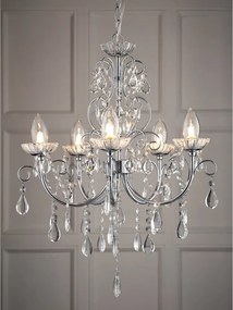 Endon glamour klasszikus fürdőszobai lámpa tabitha króm átlátszó end61384 IP44