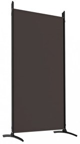 5 paneles barna szövet térelválasztó 433 x 180 cm