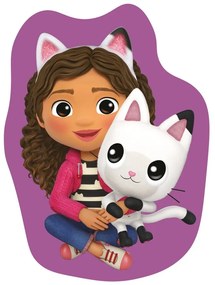 Fleece gyerek párna 35x35 cm Gabby´s Dollhouse "Pandy" – Jerry Fabrics