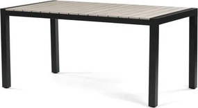 Autronic kerti íróasztal 90x162 cm fekete alumínium AZT-S1514 BK
