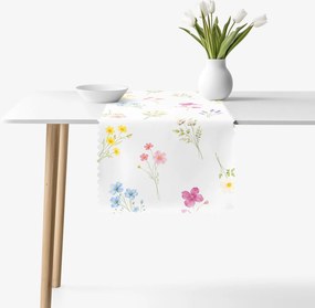 Goldea teflonbevonatú asztali futó - virágoskert 20x120 cm