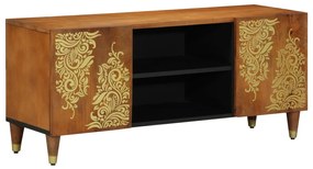 TV szekrény 105x33x46 cm Tömör mangófából