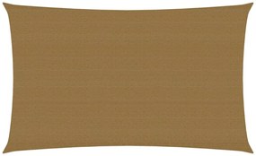 tópszínű HDPE napvitorla 160 g/m² 2 x 4,5 m