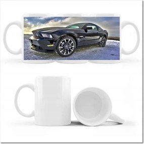 Ford Mustang fényképes bögre télen