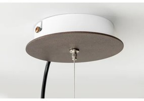 SIRU - Csillár zsinóron TERRA 1xE27/60W/230V fekete/átlátszó Velencei üveg