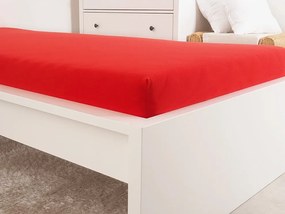 Jersey lepedő kiságyba EXCLUSIVE 60x120 cm piros