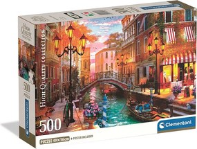 Olaszország Venice Sunset 500 db-os Compact puzzle Clementoni