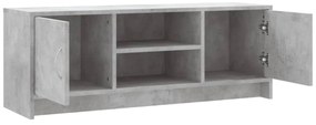 betonszürke szerelt fa TV-szekrény 102x30x37,5 cm