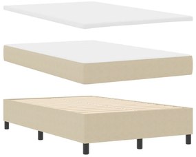 Box Spring Ágy Memóriával Világos Zöld Szürke 120x200 cm Kordbársony Szövet