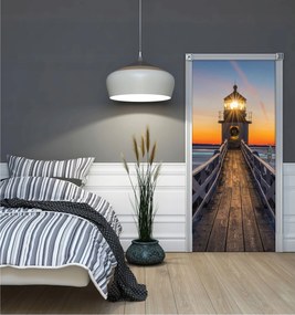 Flizelin fotĂłtapĂ©ta VilĂĄgĂtĂłtorony naplemente ĂłceĂĄn 91x211 +ragasztĂł