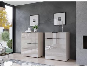 Krémszínű magas komód 83x102 cm Oakland – Germania