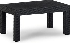 BRENTA kerti bútor szett fekete/szürke