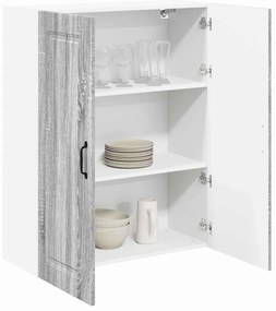 Fali konyhaszekrény Szürke Sonoma 80 x 31 x 100 cm Faanyag