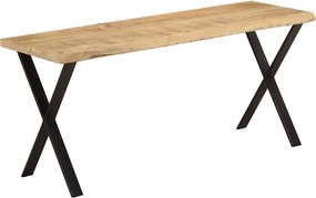 vidaXL tömör mangófa pad természetes éllel 105 cm