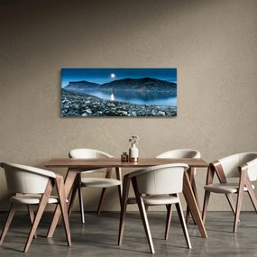 Egy éjszakai táj képe, Izland (120x50 cm)